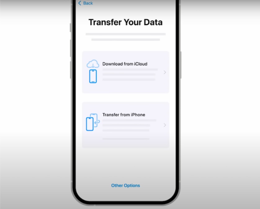 Transfer data to your new iPhone from the old one easily