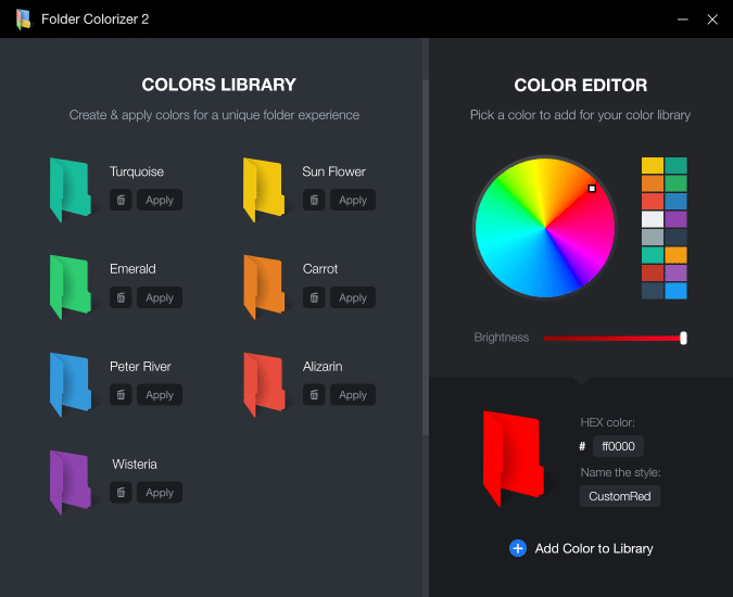 Folder Colorizer Screenshot