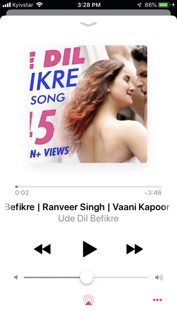 Play Ranveer Singh songs on iPhone in the default Music app