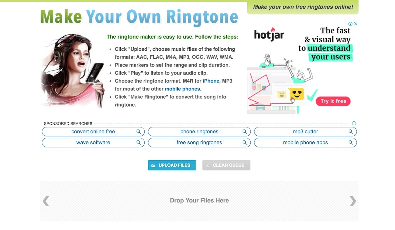 web-based ringtone maker
