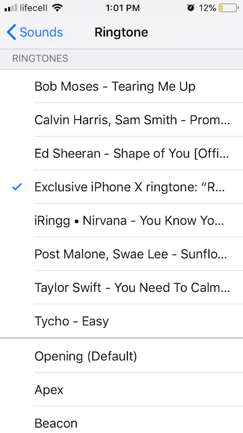 Exclusive iPhone X ringtones for iPhone without iTunes
