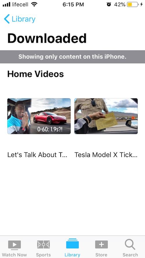 Watch videos on your iOS device