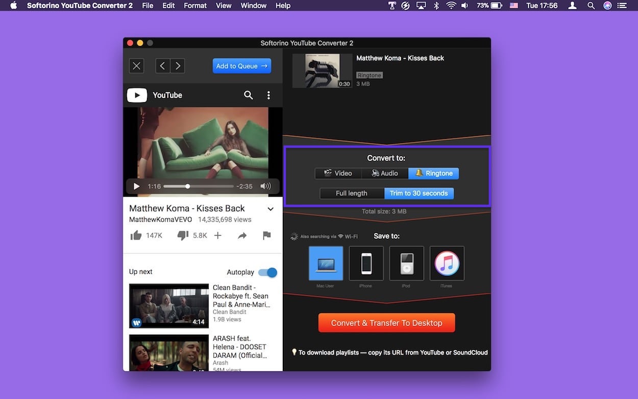 Turn any YouTube video into an exclusive iPhone ringtone