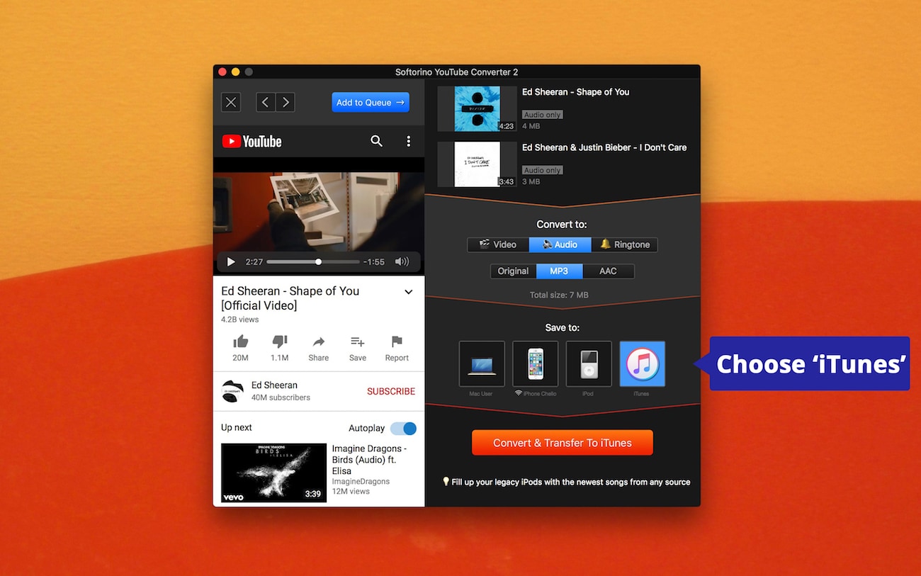 get music from YouTube to iTunes