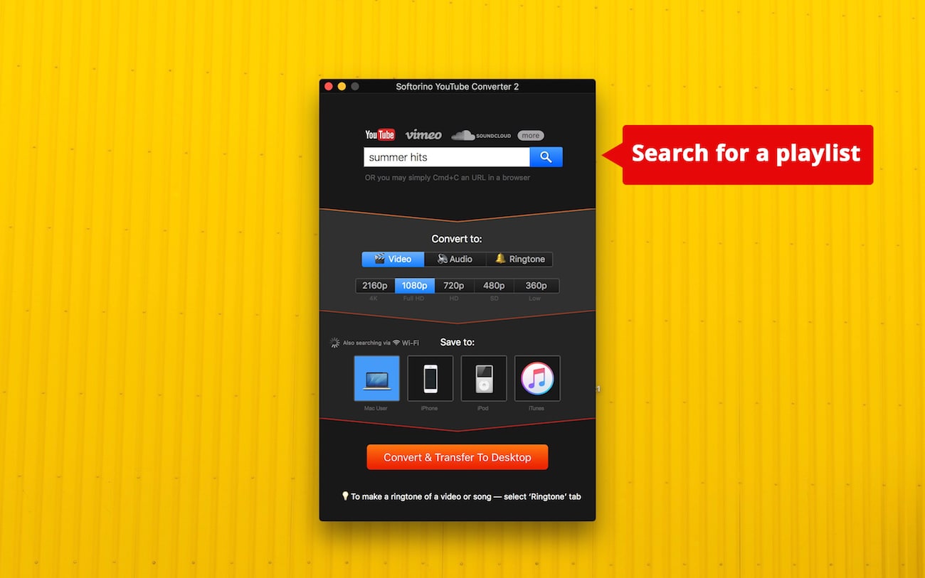 Convert entire YouTube playlists with SYC 2