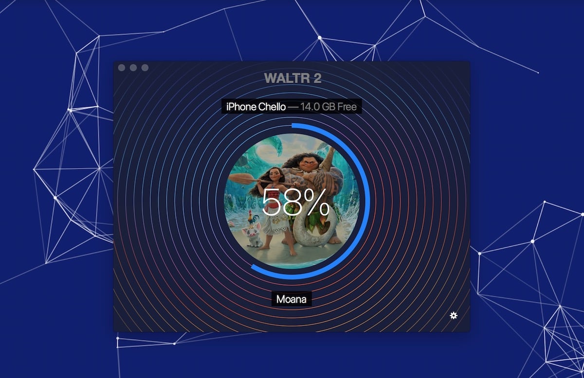 Drop your WMV file into WALTR 2 app