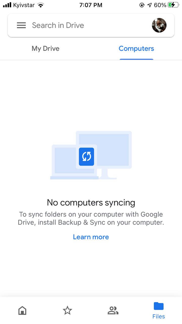 sync iPhone with Google Drive