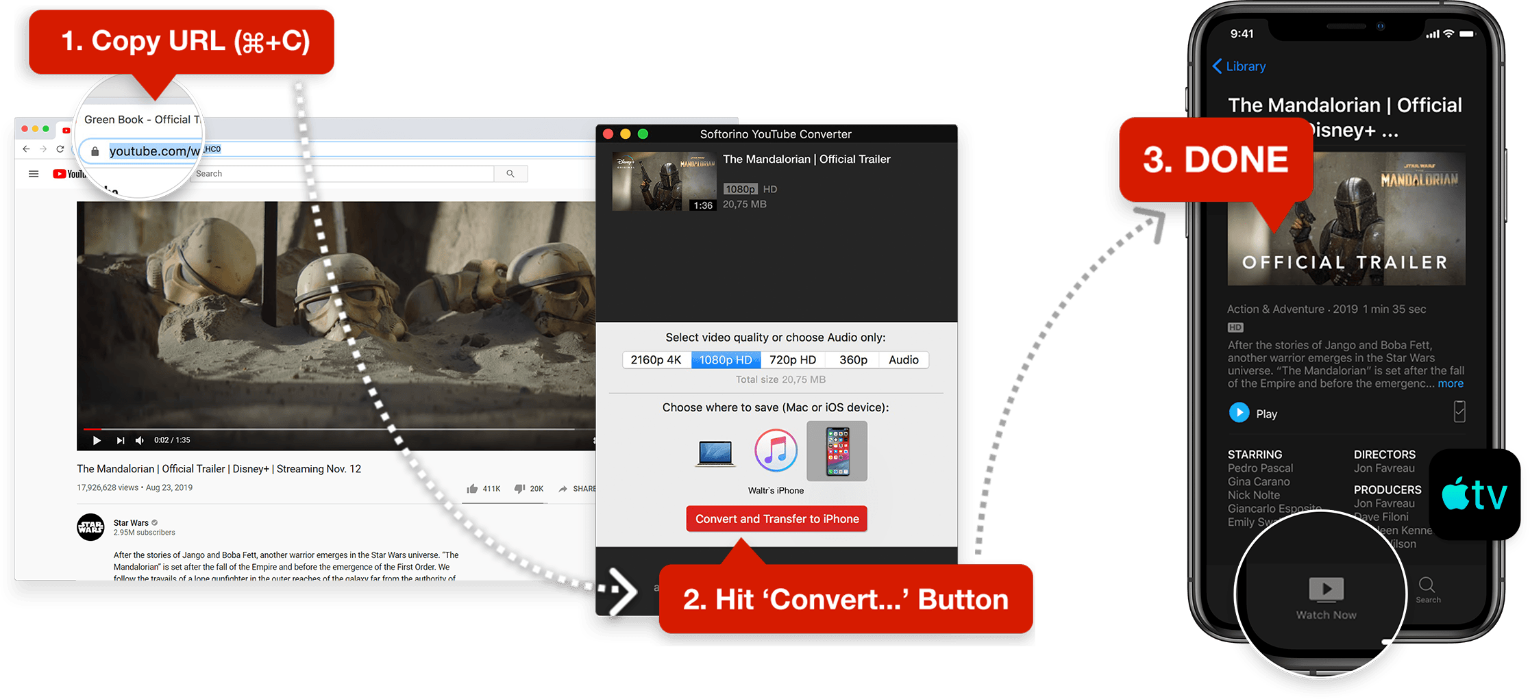 download youtube videos directly to iphone